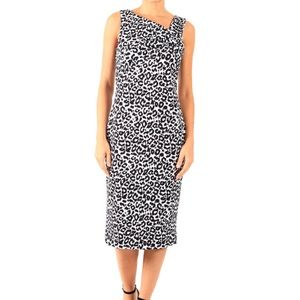 Black and white animal print dress.